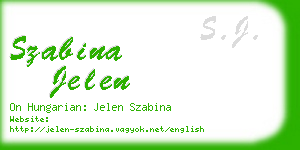 szabina jelen business card